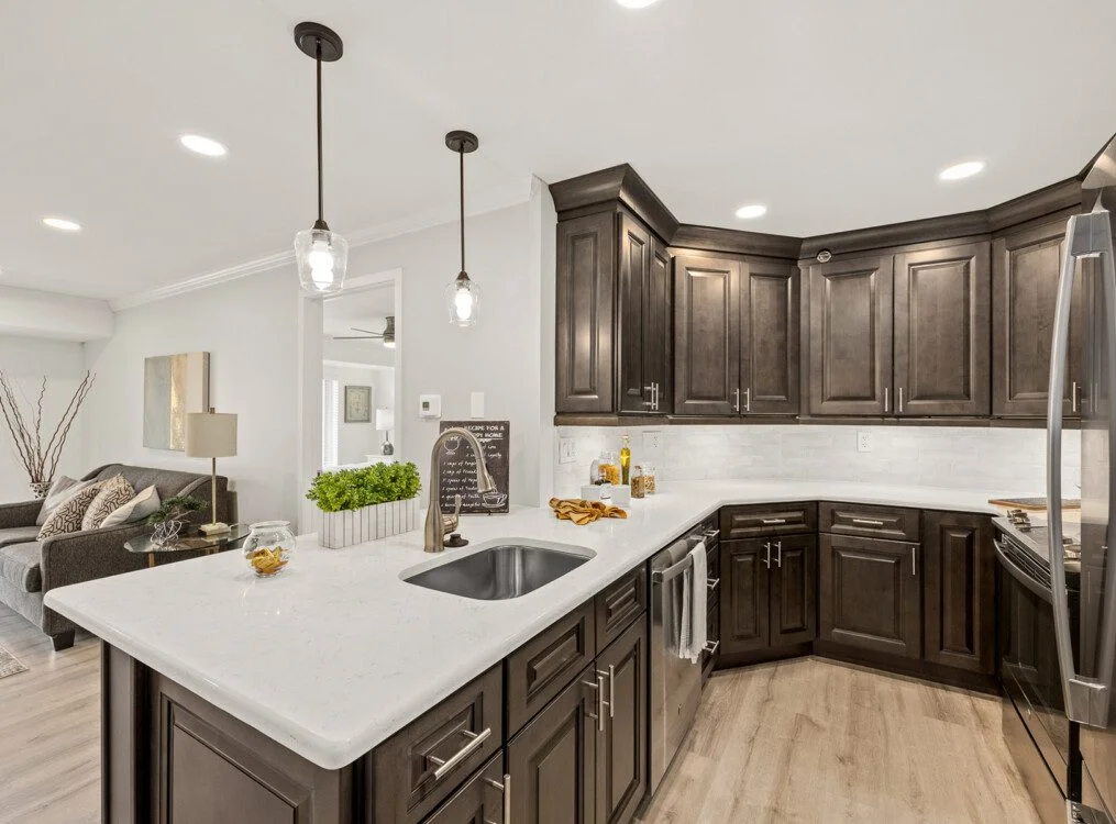 photo of one of the kitchens within a senior living apartment