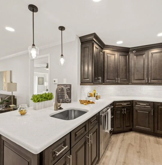 photo of one of the kitchens within a senior living apartment