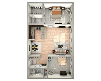 St Charles floor plan at Beacon Hill Senior Living Community