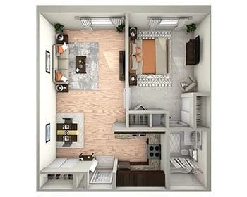 The Finley floor plan at Beacon Hill Senior Living Community