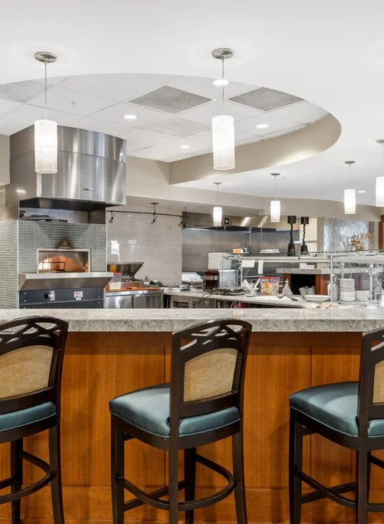 one of the dining venues available to residents at beacon hill