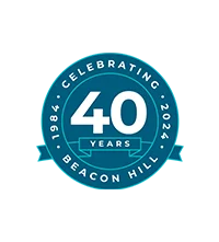 beacon hill 40 year anniversary logo
