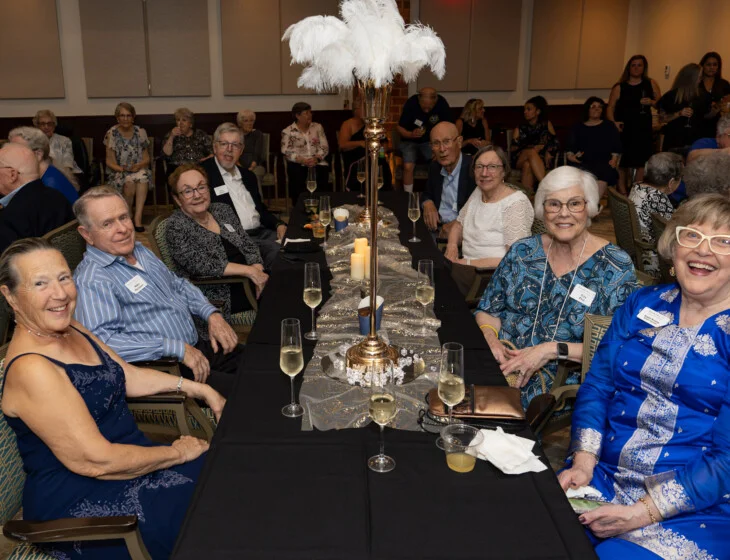 Residents at the Beacon Hill anniversary gala in Lombard, Illinois