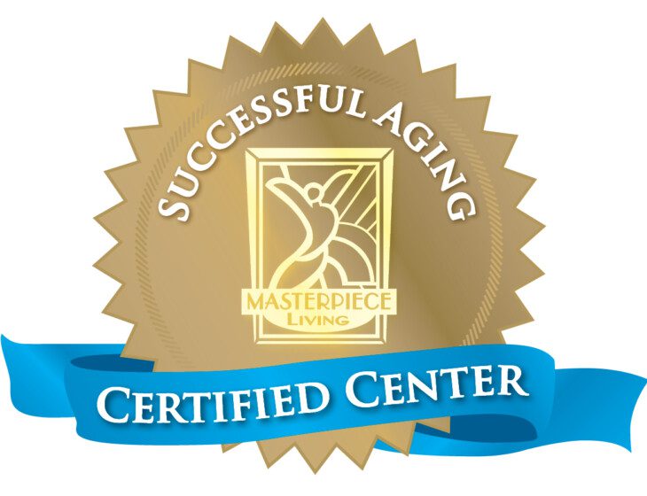 badge depicting award for successful aging certification for Beacon Hill Senior Living Community