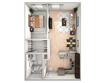 The Madison floor plan at Beacon Hill Senior Living Community